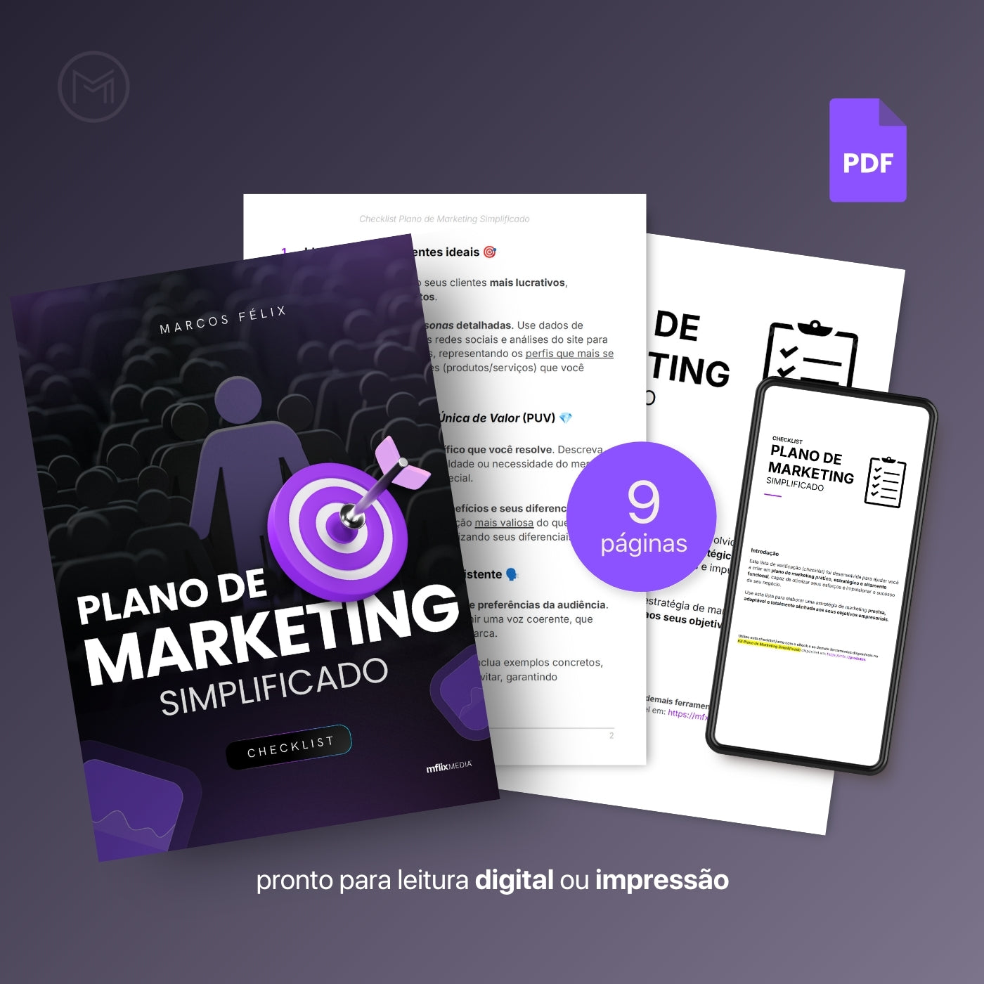 Checklist Plano de Marketing Simplificado