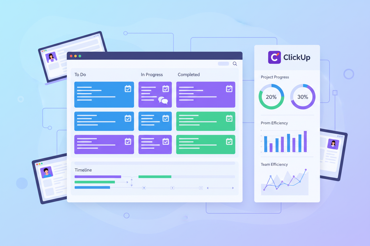 produtividade usando clickup